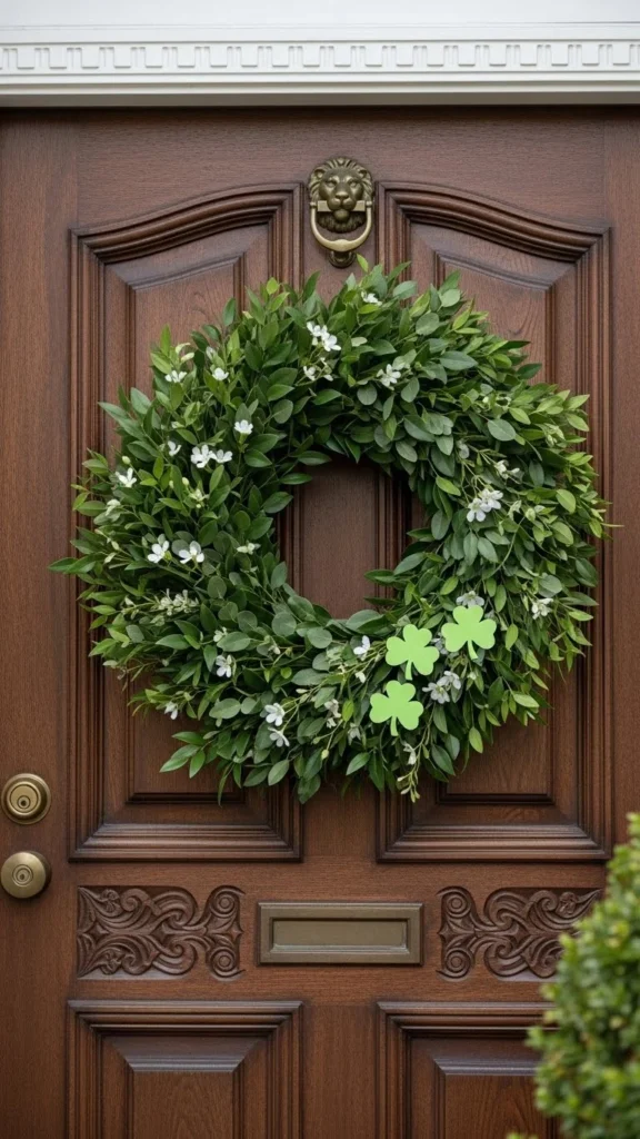 Green-Themed Entryway Decor