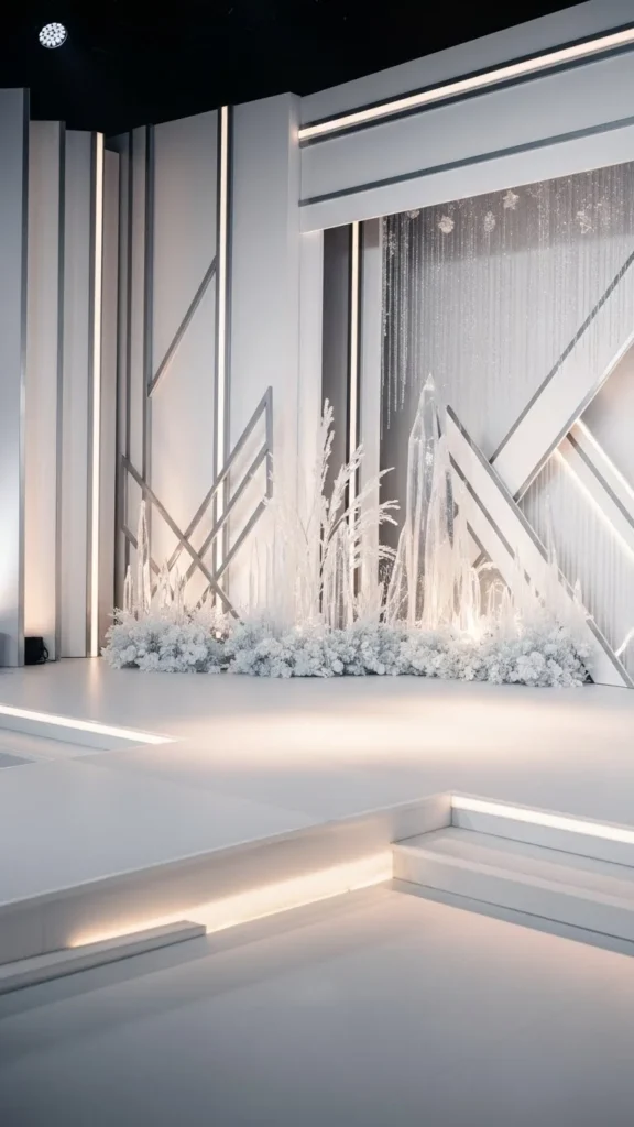 Minimalist White & Silver Scene