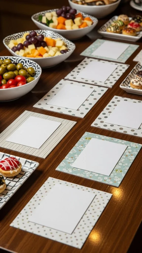 Patterned Backing Cards