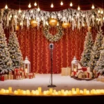 24 Stunning Christmas Stage Backdrops That Transform Any Event