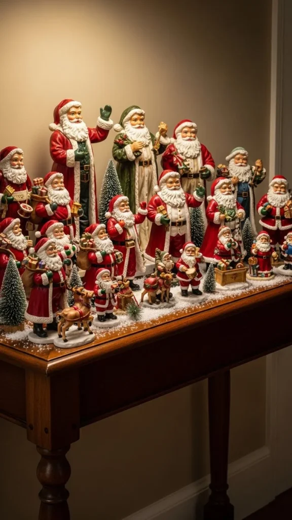 Santa Figurine Cluster