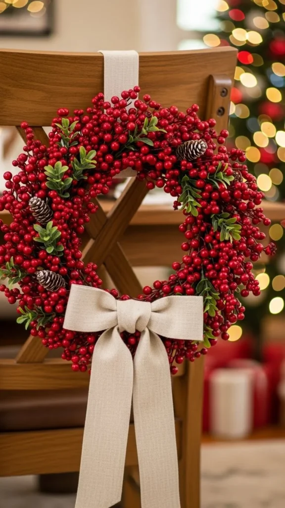 Faux Berry Wreath Sashes