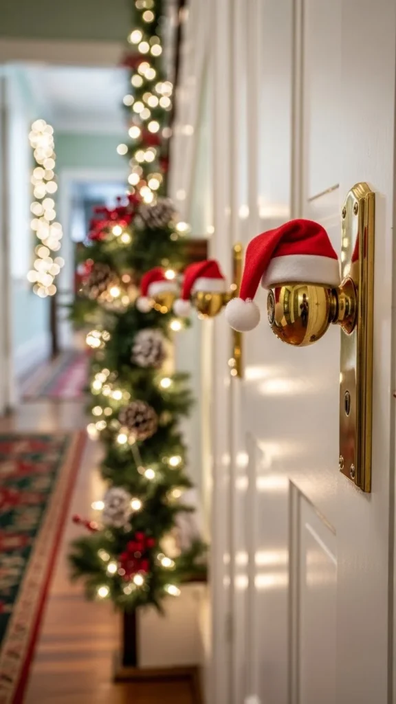 Santa Hat Door Knob Covers