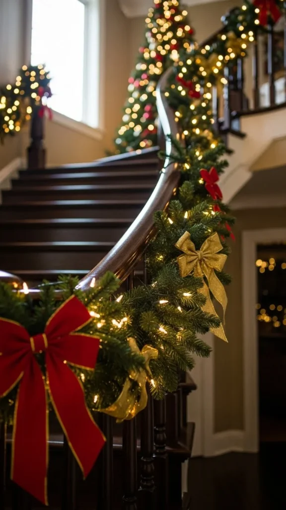  Festive Staircase Garland