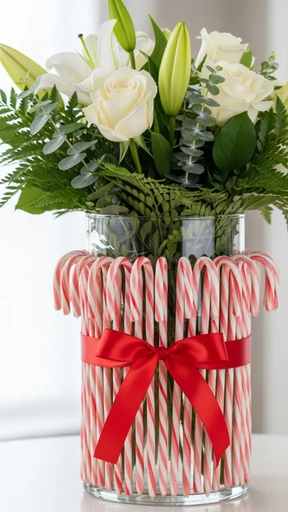 Candy Cane Vases