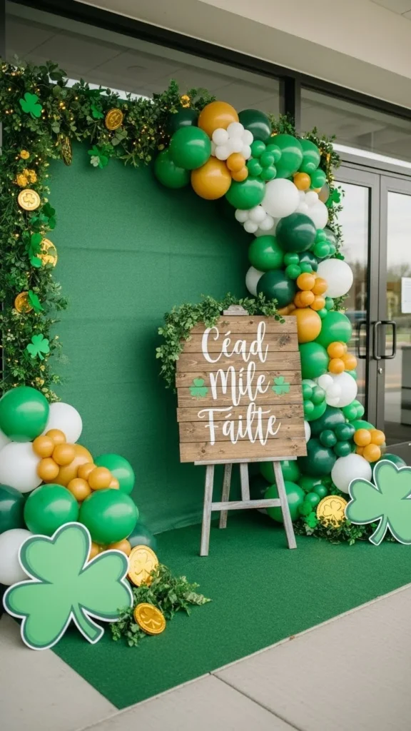 Irish-Inspired Welcome Sign Area