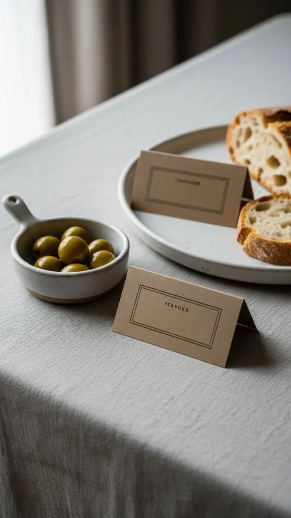 Kraft Paper Tent Cards