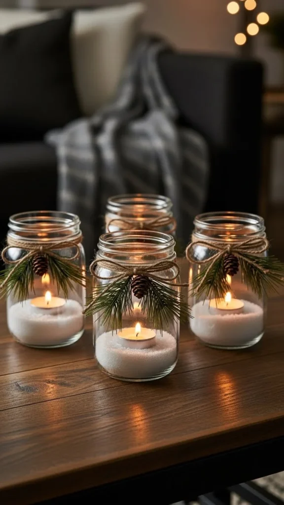 Mason Jar Candle Holders