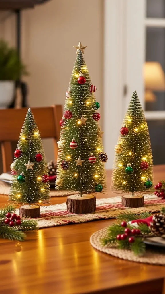 Mini Christmas Tree Trio