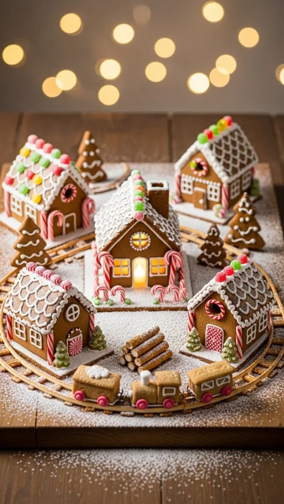 Mini Gingerbread Village Display