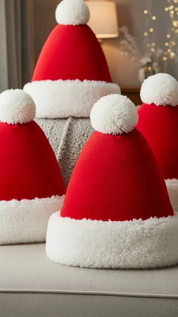  Santa Hat Throw Pillows