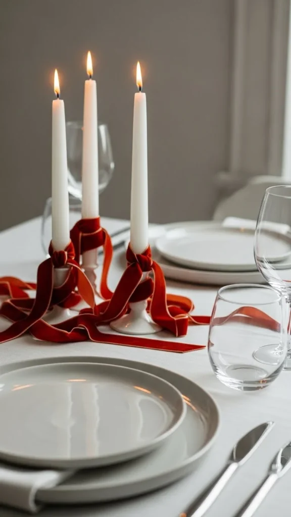 Velvet Ribbon & Candles