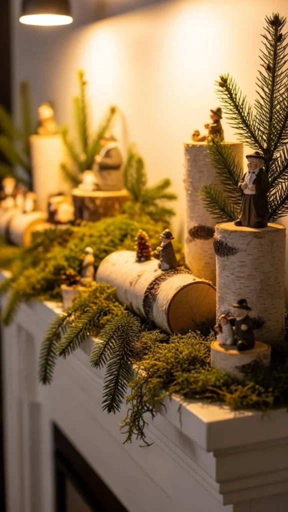 Woodland-Inspired Mantel