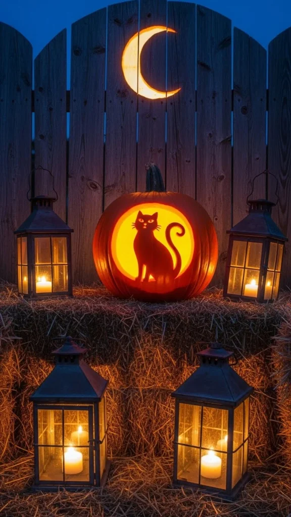 Cat Silhouette Pumpkin