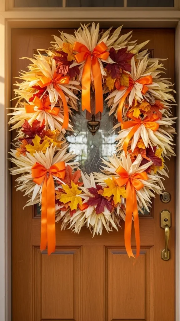 Corn Husk Door Frame Garland