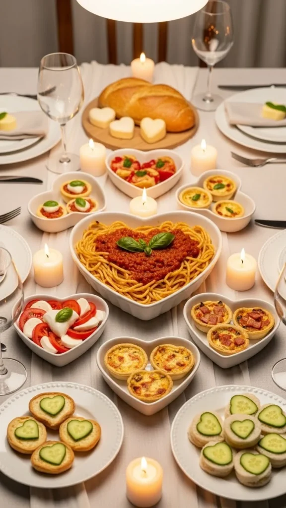 Heart-Themed Potluck Evening