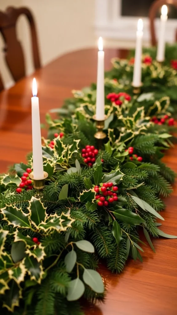 Red Berry Garland Centerpiece