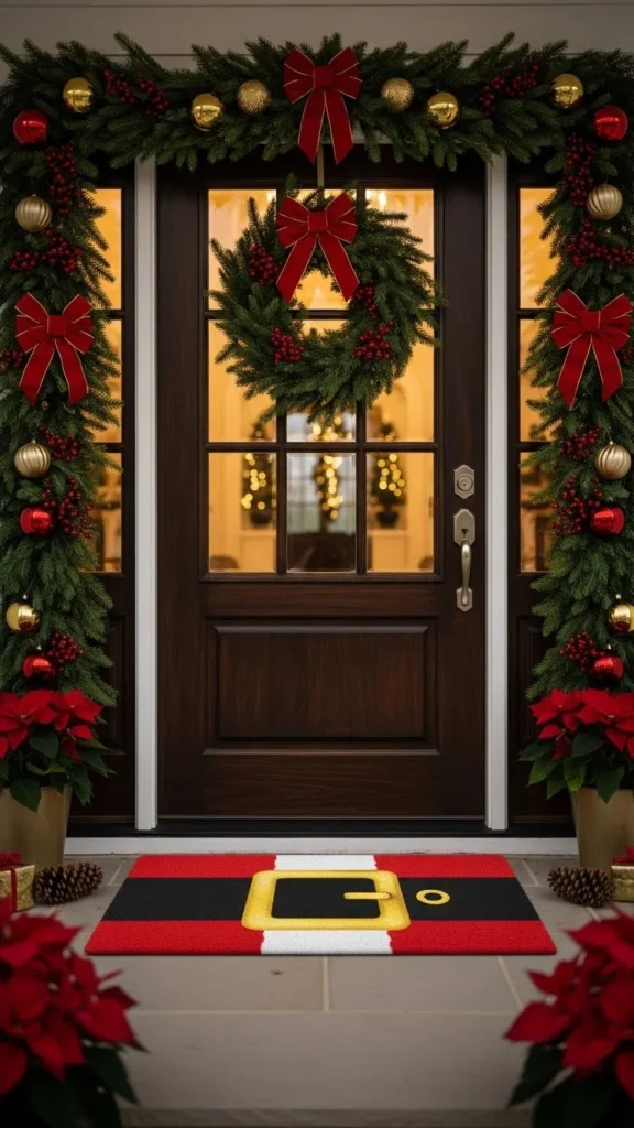 Santa-Themed Doormat