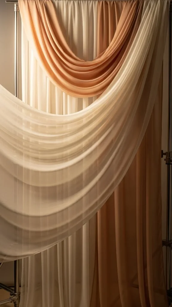 Fabric-Draped Backdrop