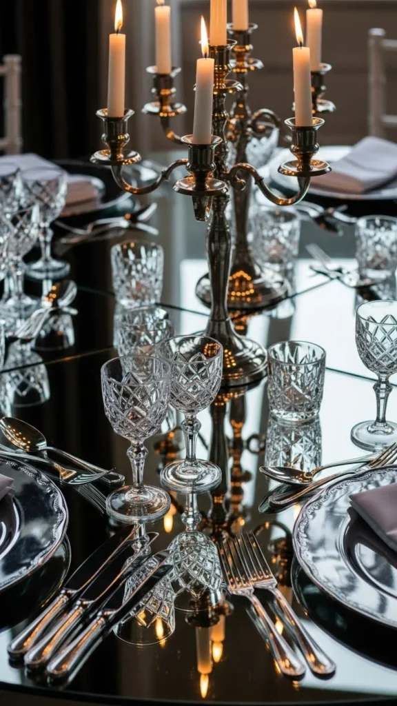 Glamorous Silver and Crystal