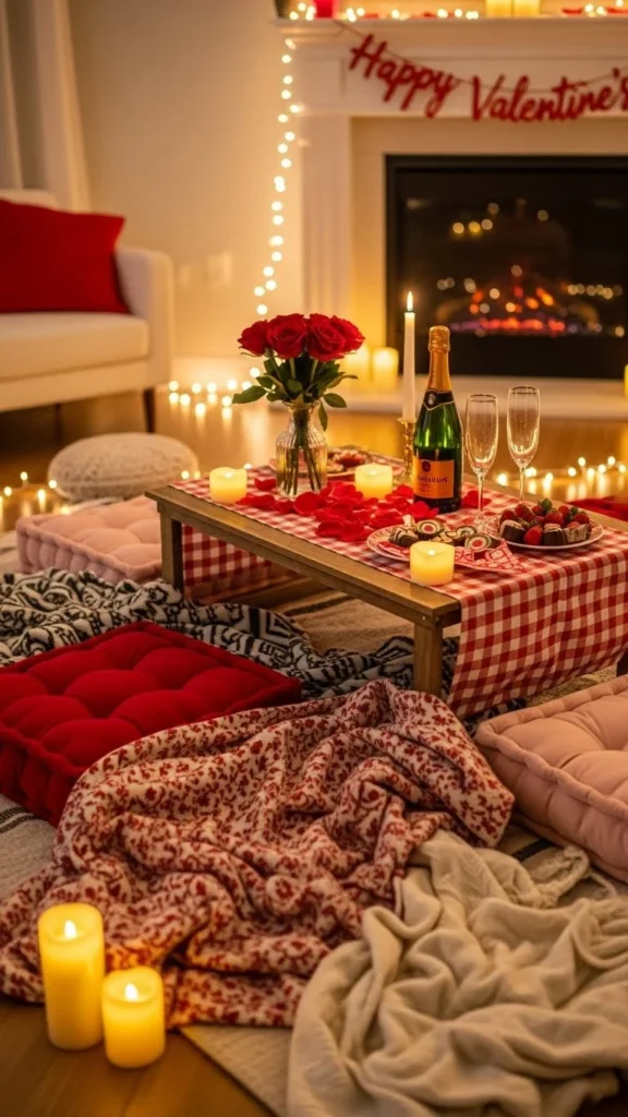 Indoor Picnic Setup