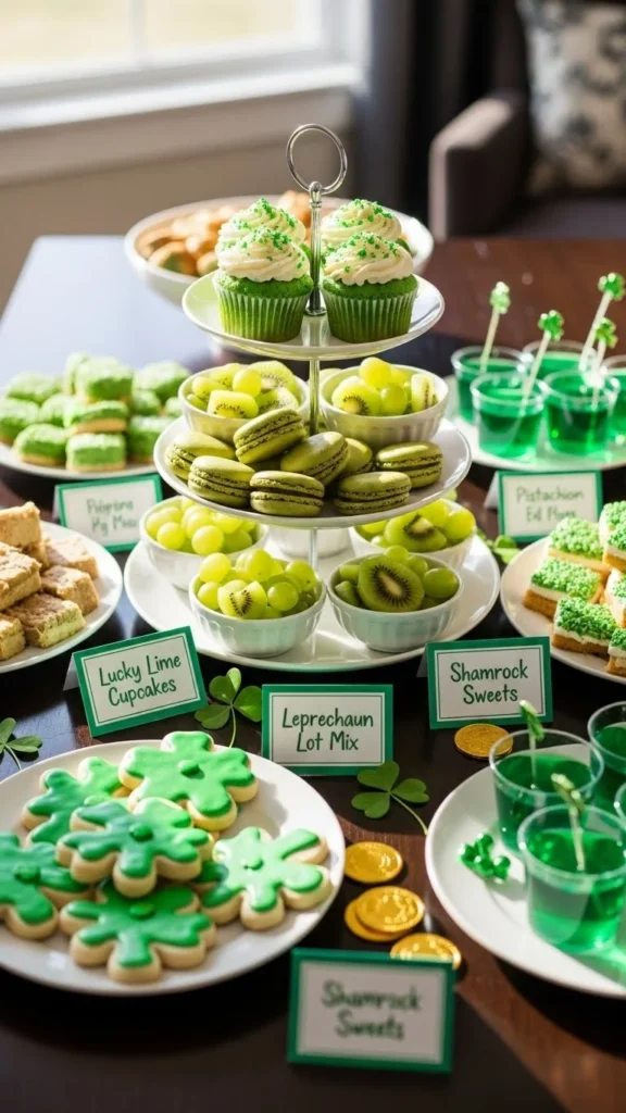 Snack Table With Simple Labels
