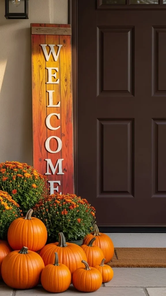 Wooden Welcome Sign