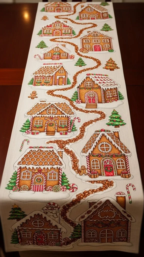 Gingerbread Lane Table Runner