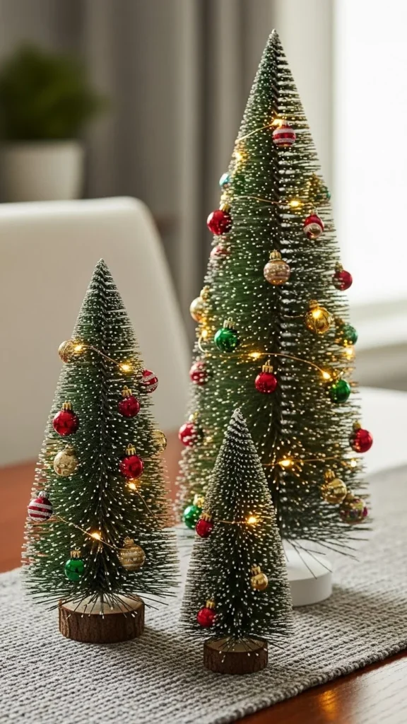 Mini Christmas Tree Trio