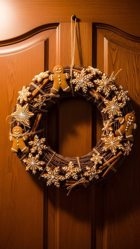 Gingerbread Cookie Wreath