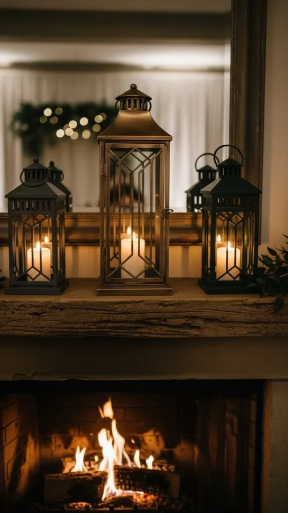 Metallic Lantern Trio