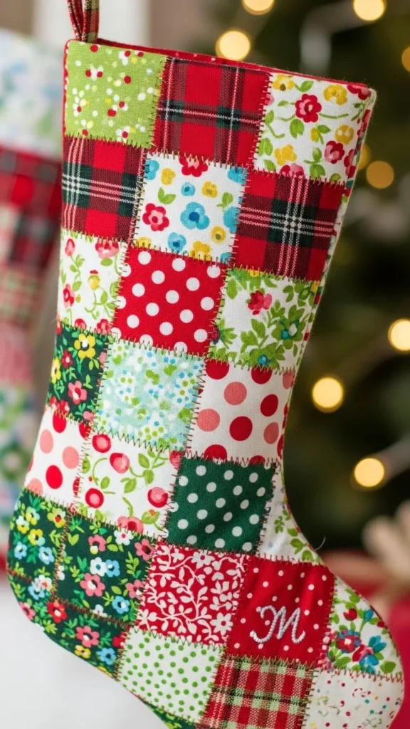 Patchwork Fabric Stocking