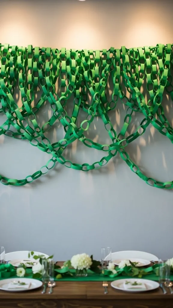 DIY Paper Chain Backdrop