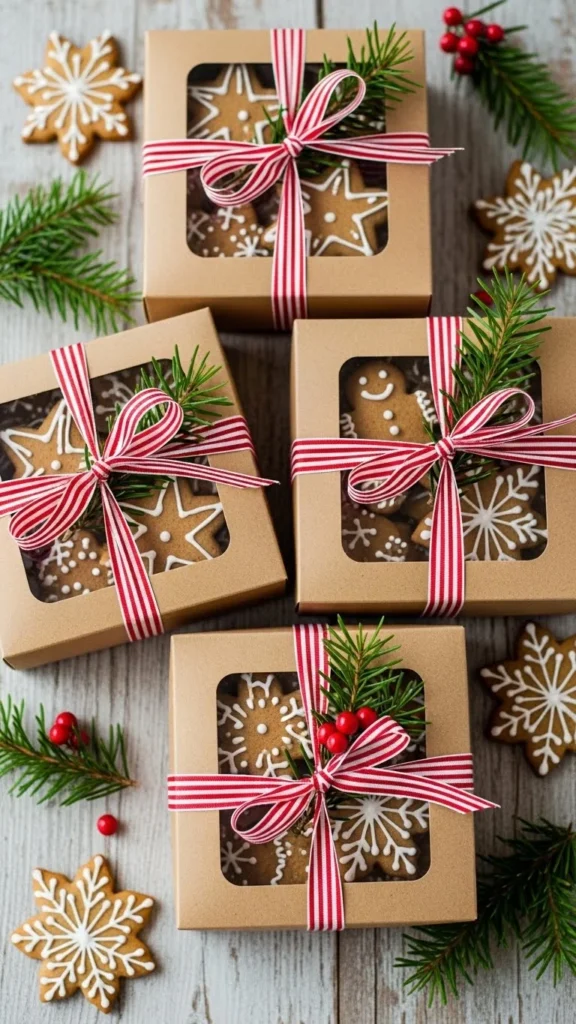 Gingerbread Cookie Favor Boxes