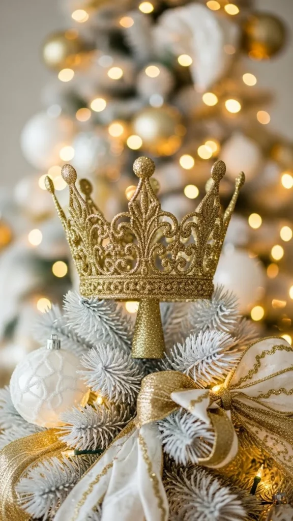 Glittering Crown Topper
