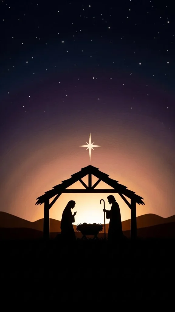 Nativity Silhouette Backdrop