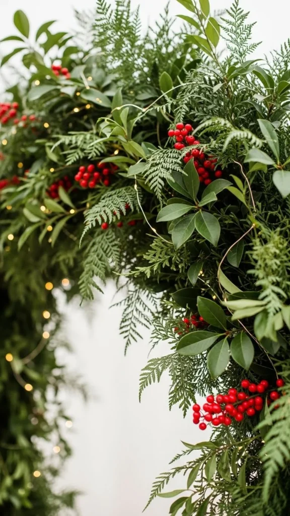 Berry and Greenery Arch