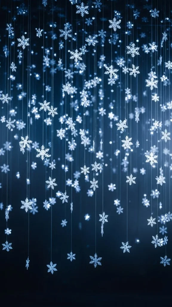Snowflake Curtain Backdrop
