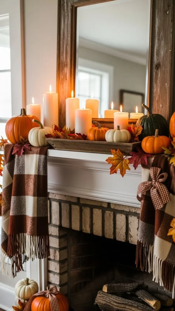Fall Mantel Decor