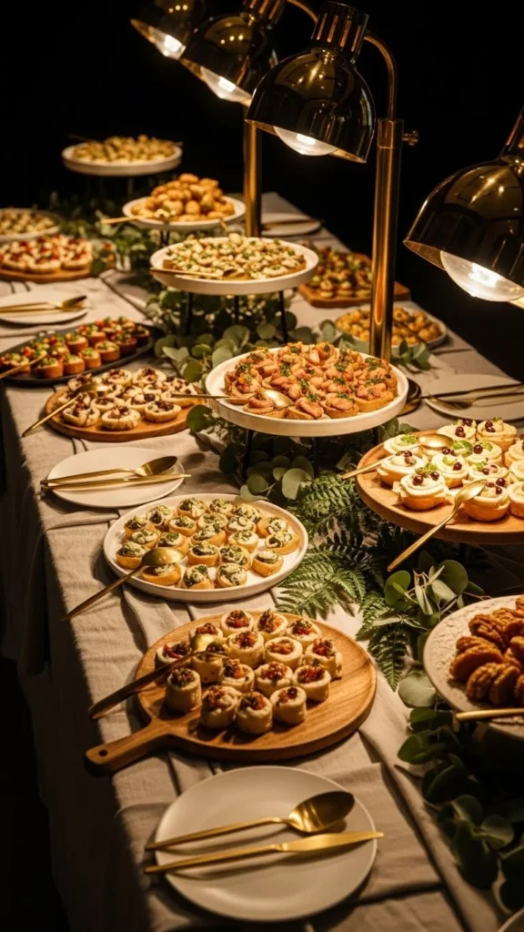 Holiday Buffet Table Styling