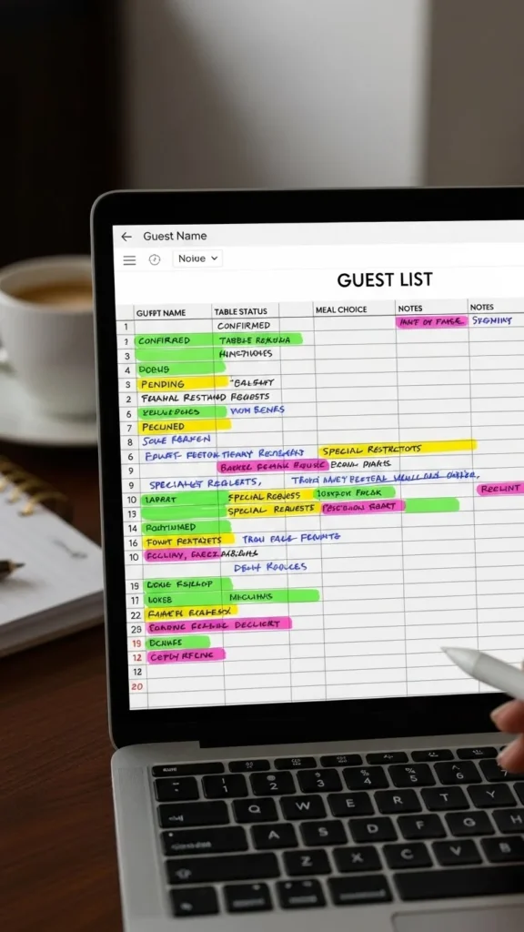 Start With a Guest List (and Keep It Updated)