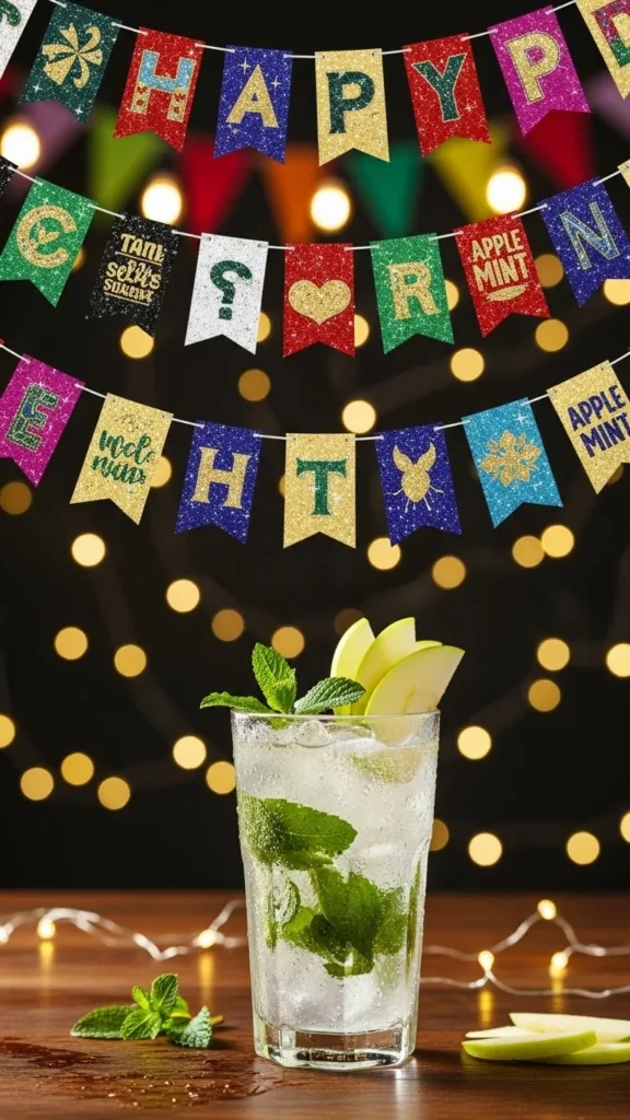 Apple Mint Iced Water