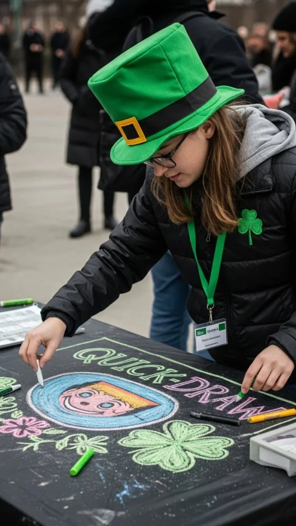 Quick-Draw Chalk Art