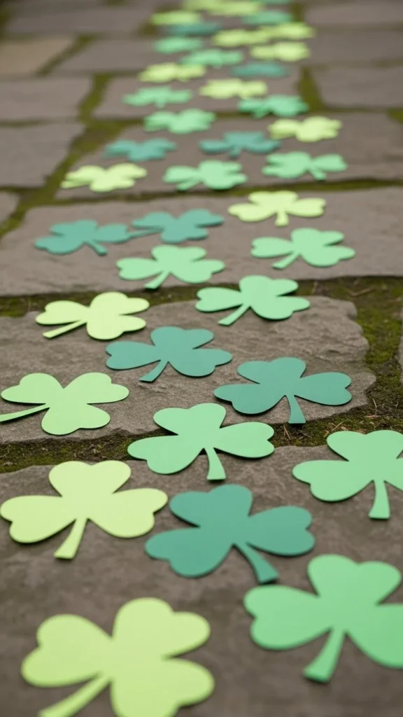 Floor Path with Paper Cutouts