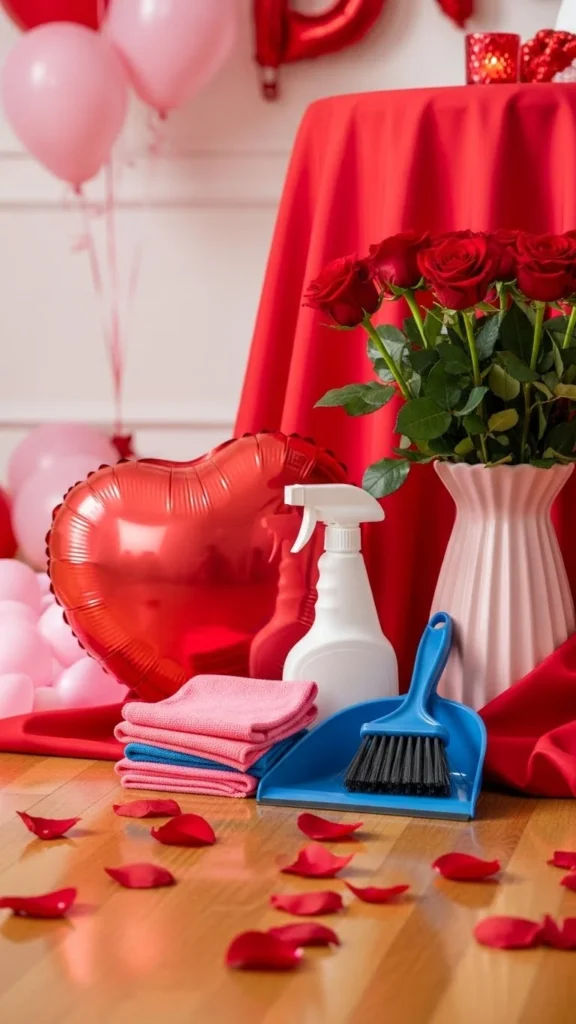 Clean-Up Supplies Ready