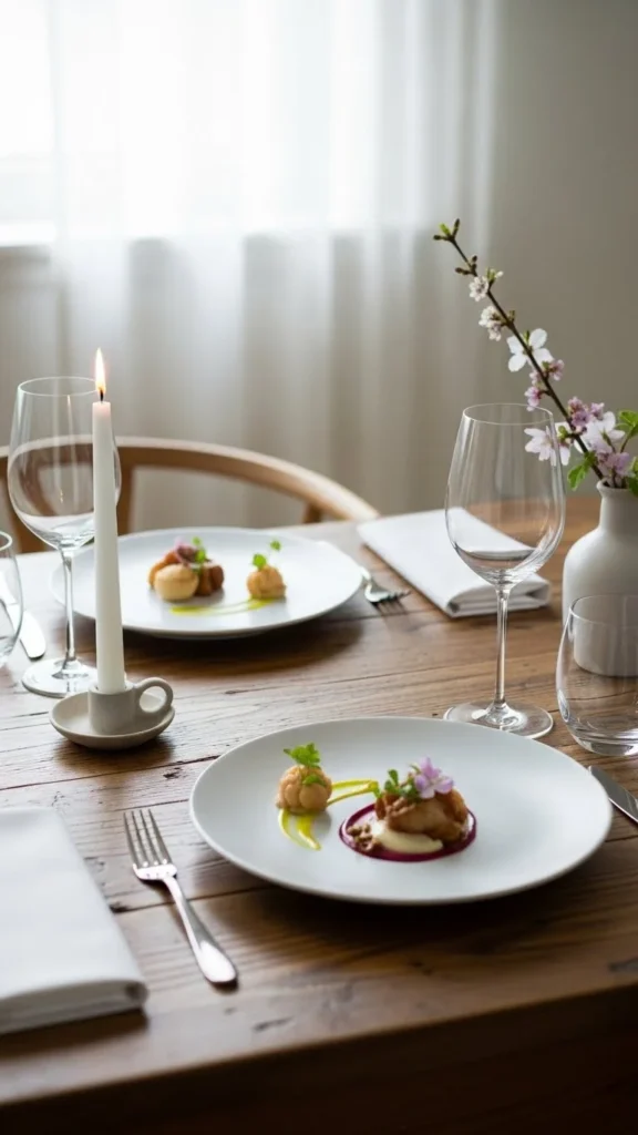 Minimal Birthday Dinner