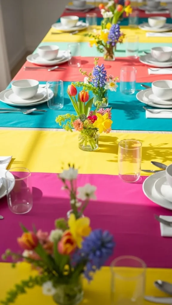 Color-Blocked Table Runners