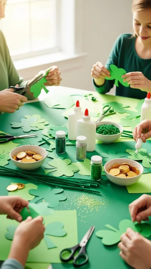 DIY Shamrock Craft Corner