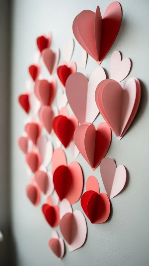 Paper Heart Wall Clusters