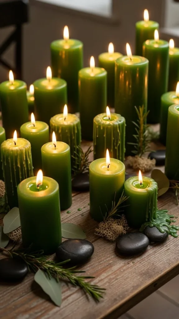 Green Candle Night